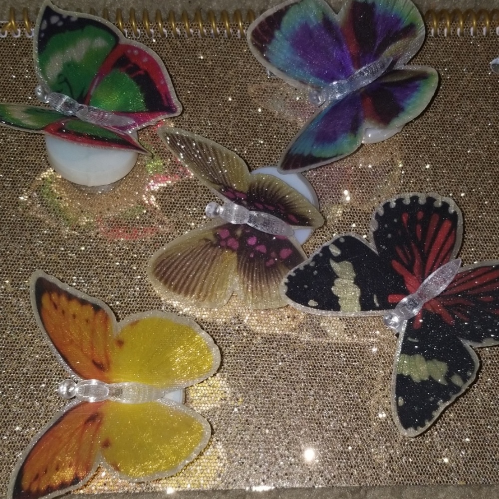 Window decor - light up butterflies (5)